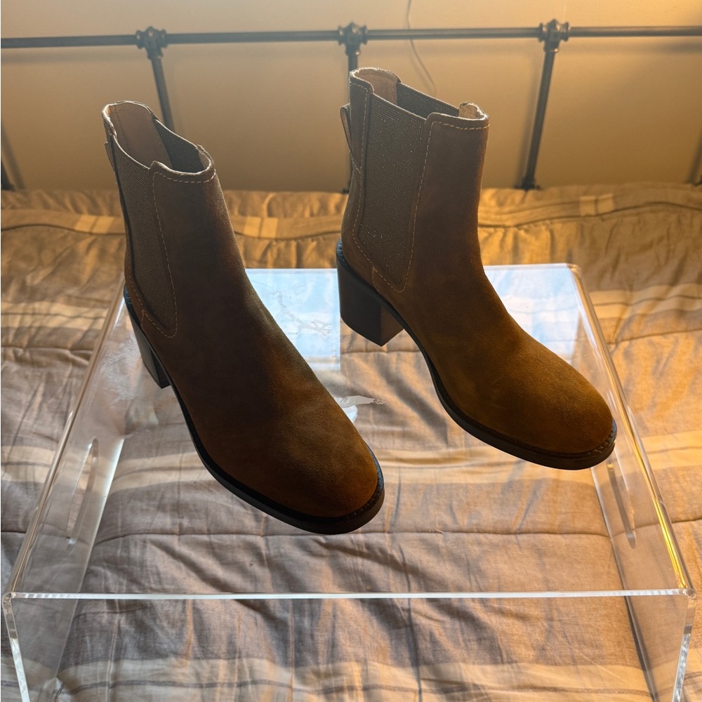 Boden Rich Brown Ankle Booties
